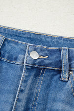 Load image into Gallery viewer, Ashleigh Blue Cut out Side Frayed Hemline Flare Jeans
