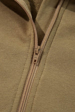 Load image into Gallery viewer, Valerian Quarter Zip Stand Neck Kangaroo Pocket Sweatshirt - Fashion Queen

