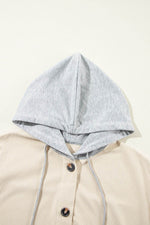 Load image into Gallery viewer, Jungle Green Oversized Corduroy Contrast Hooded Shacket - Fashion Queen
