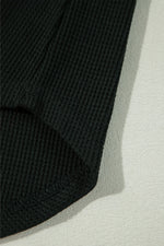 Load image into Gallery viewer, Moss Green Waffle Knit Patchwork Buttoned Oversized Shacket
