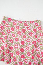 Load image into Gallery viewer, Pink Floral Print Puffy Cropped Tank and Mini Skirt Set
