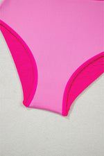 Load image into Gallery viewer, Rose Red Gold Shell Decor Wire-free Knotted 2pcs Bikini Swimsuit - Fashion Queen -  25
