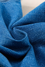 Load image into Gallery viewer, Dark Blue Plain Seam Detail Flared Bottom Ankle Length Jeans - Fashion Queen -  24
