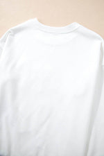 Load image into Gallery viewer, Black Tinsel Game Day Drop Shoulder Graphic Sweatshirt - Fashion Queen
