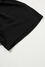 Load image into Gallery viewer, Black Half Button Collared Loose Romper
