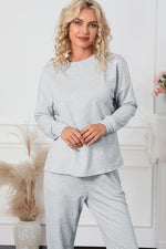 Load image into Gallery viewer, Long Sleeve Pullover and Jogger Pants Lounge Set

