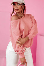 Load image into Gallery viewer, Black Bowknot Dewback Round Neck Sweatshirt - Fashion Queen
