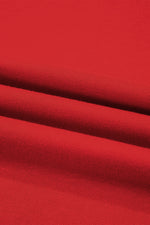 Load image into Gallery viewer, Fiery Red Varsity Striped Detail Drop Shoulder Oversized Sweatshirt - Fashion Queen -  9
