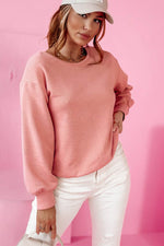 Load image into Gallery viewer, Black Bowknot Dewback Round Neck Sweatshirt - Fashion Queen
