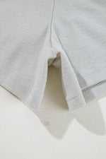Load image into Gallery viewer, Gray 3 Pcs Crop Tank Top Shorts with Cardigan Lounge Set
