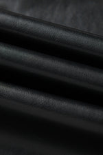 Load image into Gallery viewer, Black Faux Leather Side Slit Maxi Skirt
