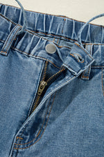 Load image into Gallery viewer, Dusk Blue Medium Wash Super Wide Leg Denim Pants
