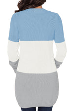 Load image into Gallery viewer, Gray Front Pocket and Buttons Closure Cardigan
