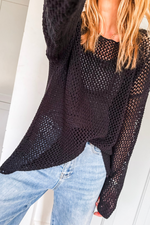 Load image into Gallery viewer, Coral Crochet Hollow-out Jumper Top Sweater - Fashion Queen -  9
