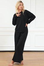 Load image into Gallery viewer, White Ultra Loose Textured 2pcs Slouchy Outfit - Fashion Queen
