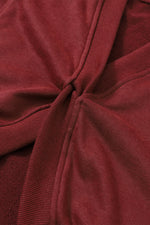Load image into Gallery viewer, Khaki Exposed Seam Twist Open Back Oversized Sweatshirt
