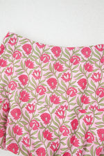 Load image into Gallery viewer, Pink Floral Print Puffy Cropped Tank and Mini Skirt Set
