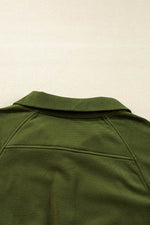 Load image into Gallery viewer, Valerian Quarter Zip Stand Neck Kangaroo Pocket Sweatshirt - Fashion Queen
