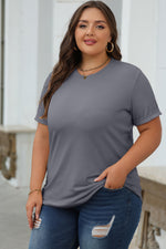 Load image into Gallery viewer, White Casual Plain Crew Neck Tee
