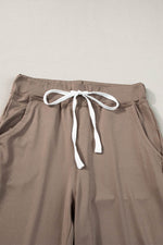 Load image into Gallery viewer, Gray Drawstring Waist Pocketed Joggers - Fashion Queen
