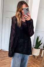 Load image into Gallery viewer, Coral Crochet Hollow-out Jumper Top Sweater - Fashion Queen -  11
