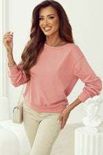 Load image into Gallery viewer, Black Bowknot Dewback Round Neck Sweatshirt - Fashion Queen
