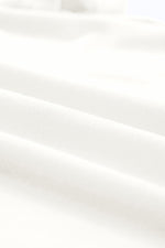 Load image into Gallery viewer, White Casual Plain Crew Neck Tee

