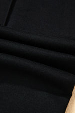 Load image into Gallery viewer, Black Double Zipper Hooded Jacket and Sweatpants Active Set
