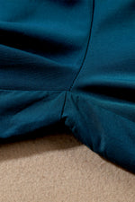 Load image into Gallery viewer, Blue Drawstring Elastic Waist Casual Wide Leg Pants
