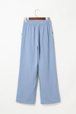 Load image into Gallery viewer, Myosotis Drawstring Elastic Waistband Pleated Loose Pants
