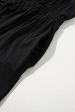 Load image into Gallery viewer, Jungle Green Deep V Pleated Crisscross Wide Leg Backless Jumpsuit

