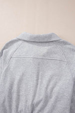 Load image into Gallery viewer, Valerian Quarter Zip Stand Neck Kangaroo Pocket Sweatshirt - Fashion Queen
