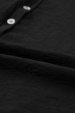 Load image into Gallery viewer, Black Half Button Collared Loose Romper
