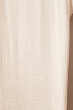Load image into Gallery viewer, Apricot Crinkled Buttons Maxi Beach Dress with Slits
