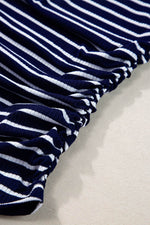 Load image into Gallery viewer, Black Stripe Contrast Round Neck Sleeveless Slim Top - Fashion Queen
