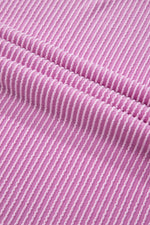 Load image into Gallery viewer, Carbon Grey Corded Knit Long Sleeve Top and High Waist Shorts Set
