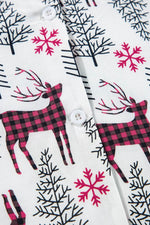Load image into Gallery viewer, Light Grey Christmas Printed Shirt and Pants Pajama Set - Fashion Queen
