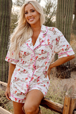 Load image into Gallery viewer, Blossom Cowgirl Country Print Pajamas Set
