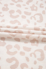 Load image into Gallery viewer, Beige Cheetah V Neck Tee and Pants Lounge Set
