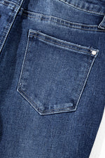 Load image into Gallery viewer, Carbon Grey Mineral Wash Raw Hem High Waist Flared Jeans
