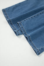 Load image into Gallery viewer, Ashleigh Blue Multi Buttons High Waist Wide Leg Jeans With Pockets
