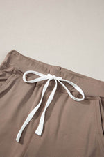Load image into Gallery viewer, Gray Drawstring Waist Pocketed Joggers - Fashion Queen

