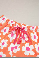 Load image into Gallery viewer, Flower Print Short Sleeve Shirt Pajamas Set - Fashion Queen
