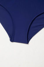Load image into Gallery viewer, Rose Red Crisscross Straps Tie Back Flared One Piece Swimsuit - Fashion Queen
