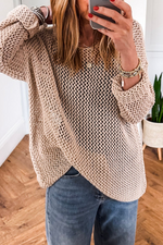 Load image into Gallery viewer, Coral Crochet Hollow-out Jumper Top Sweater - Fashion Queen -  13
