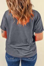 Load image into Gallery viewer, White Casual Plain Crew Neck Tee
