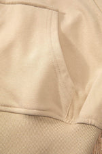 Load image into Gallery viewer, Valerian Quarter Zip Stand Neck Kangaroo Pocket Sweatshirt - Fashion Queen
