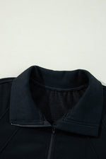 Load image into Gallery viewer, Valerian Quarter Zip Stand Neck Kangaroo Pocket Sweatshirt - Fashion Queen
