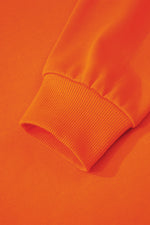 Load image into Gallery viewer, Fiery Red Varsity Striped Detail Drop Shoulder Oversized Sweatshirt - Fashion Queen -  15
