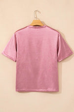 Load image into Gallery viewer, Apricot Chest Pocket Loose Fit T Shirt - Fashion Queen -  29
